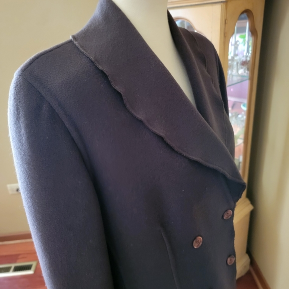 GIORGIO ARMANI WOOL/CASHMERE DOUBLE-BREAST BLAZER - Picture 8 of 16